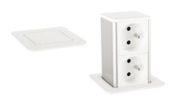 Elektrická zásuvka PowerUp 2x230V bílá